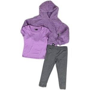Nwot | RBX Girls’ 3-piece Hoodie, T-Shirt & Leggings Matching Set Size 4